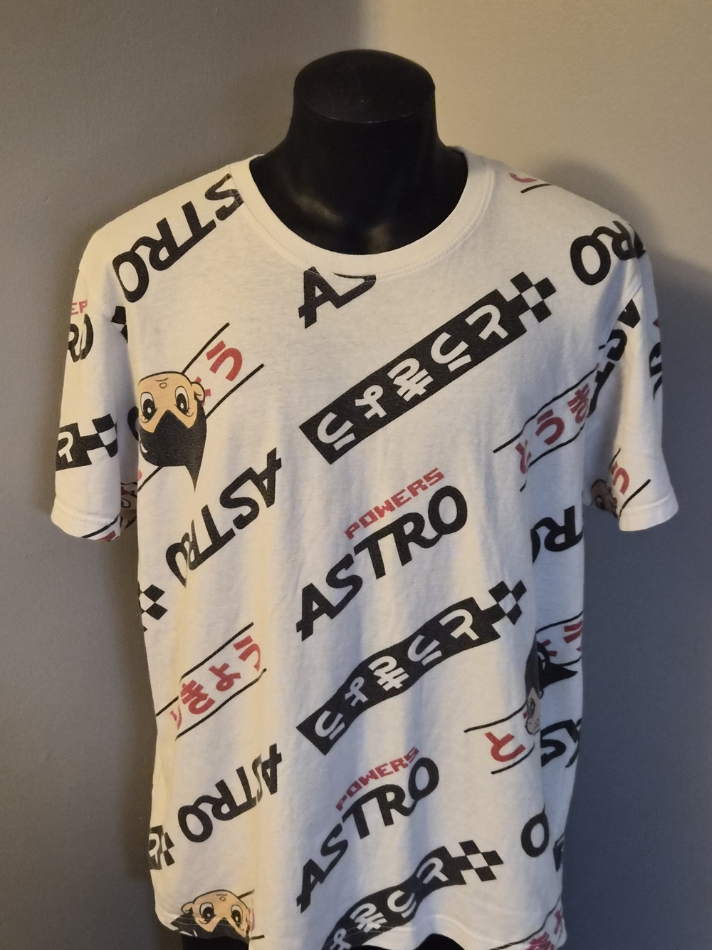 Superdry x Astro Boy Graphic T-Shirt – White All-Over Print – XL
